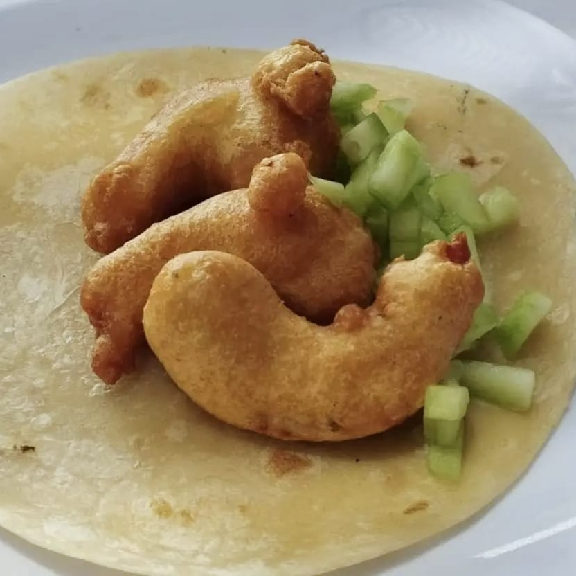 TACO REBOSADO DE CAMARÓN