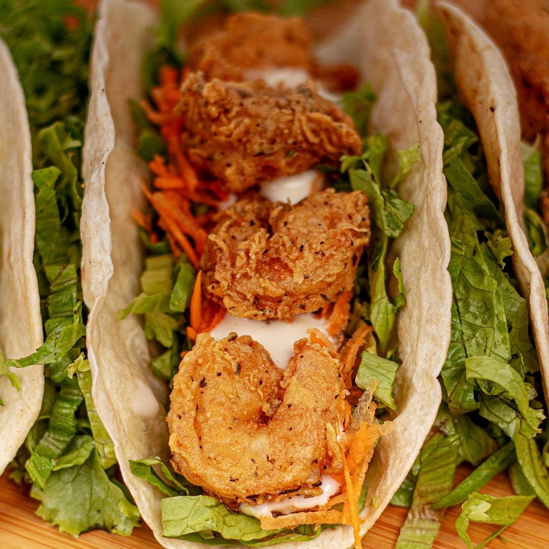 Tacos Crispy de Camarón 3 uds