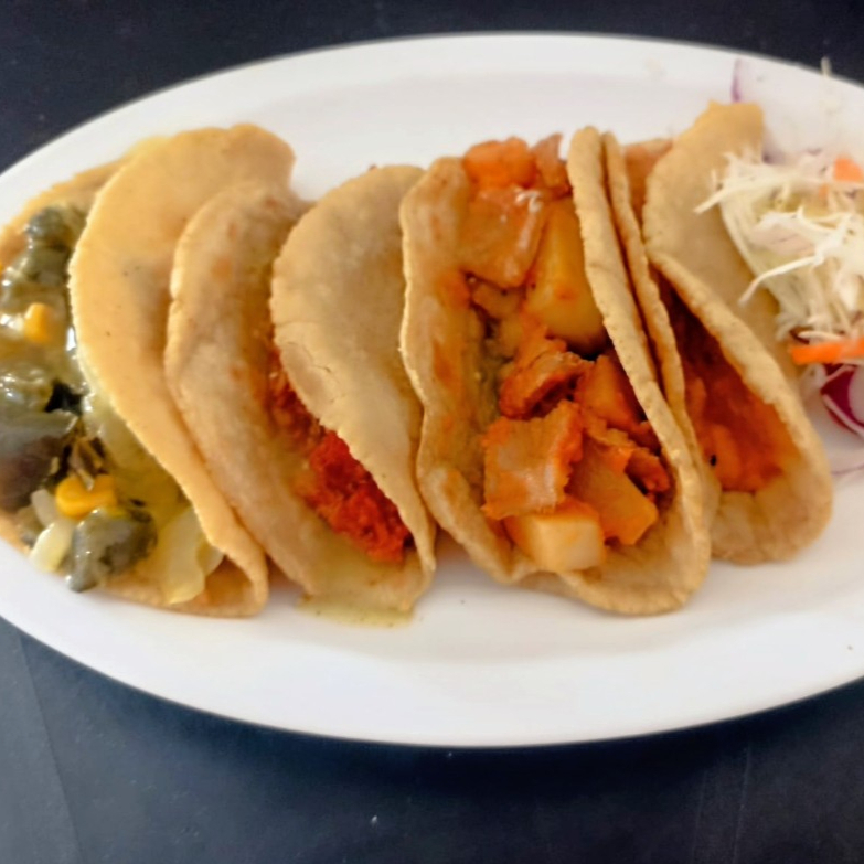 Taco de chorizo con papa