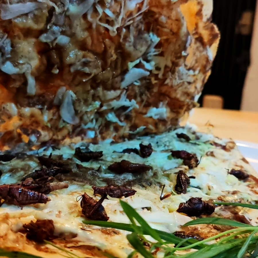 Tlayuda de Chapulines