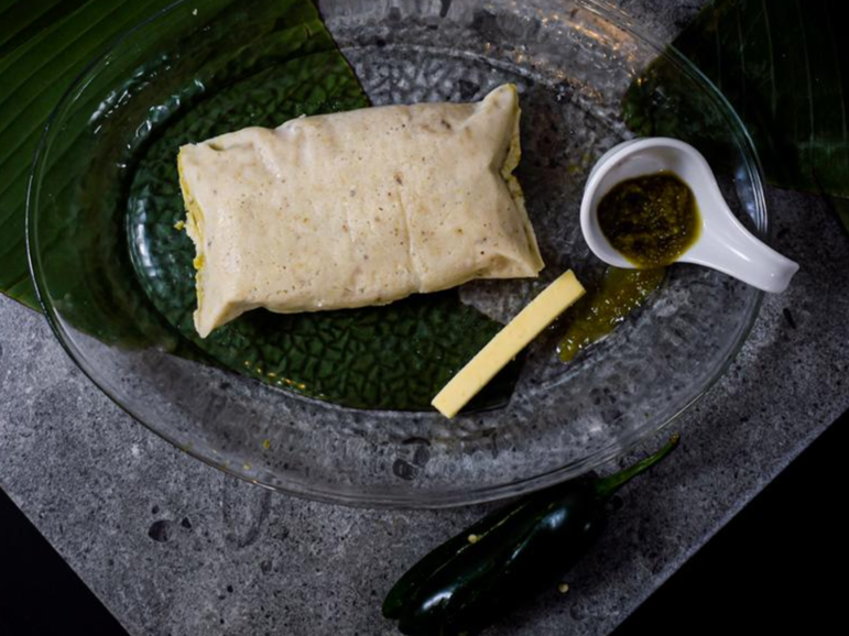 Tamal Verde con Queso