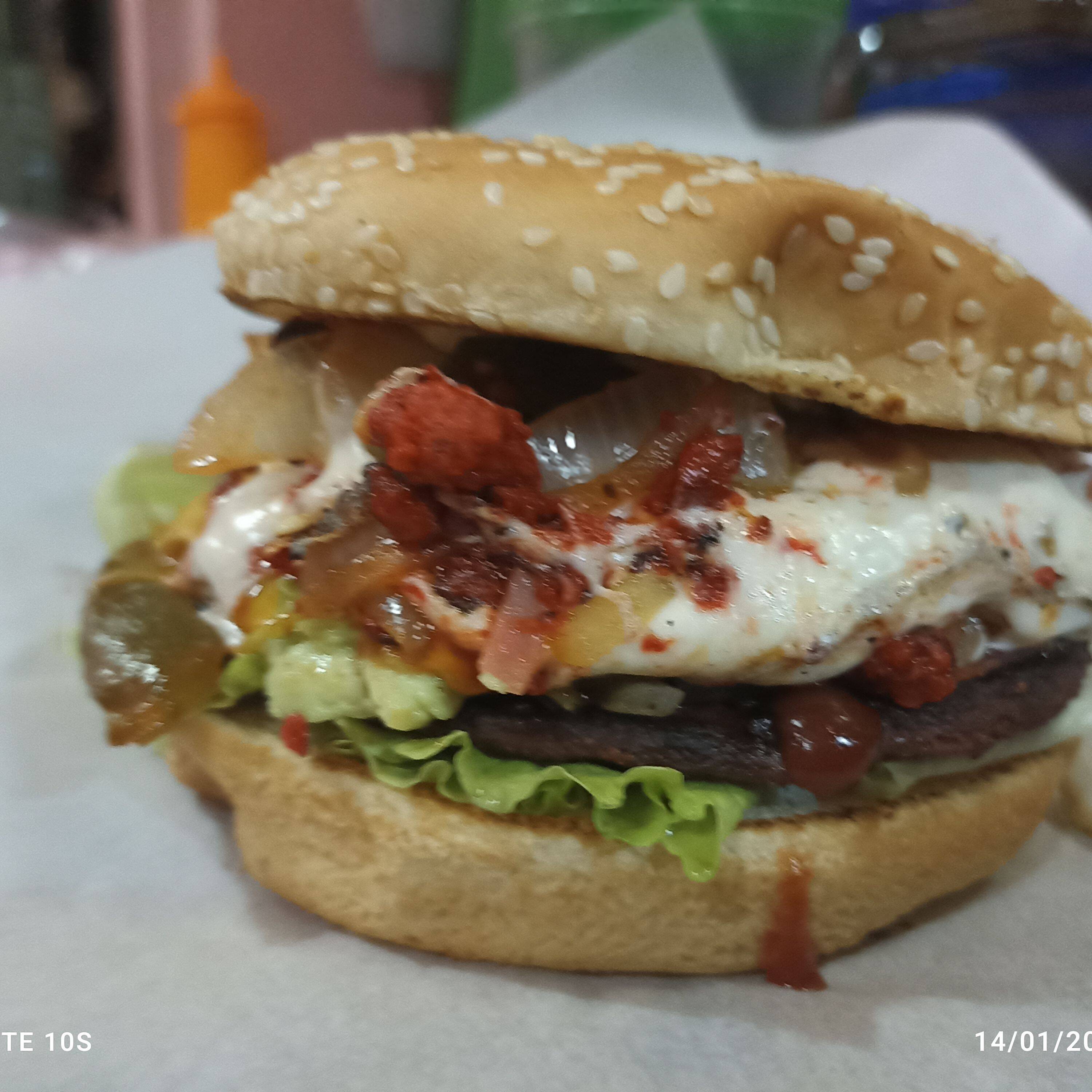 Hamburguesa choriqueso