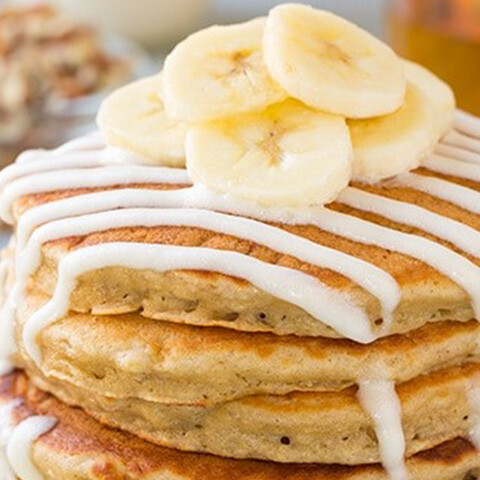 Hotkakes de Lechera con platano