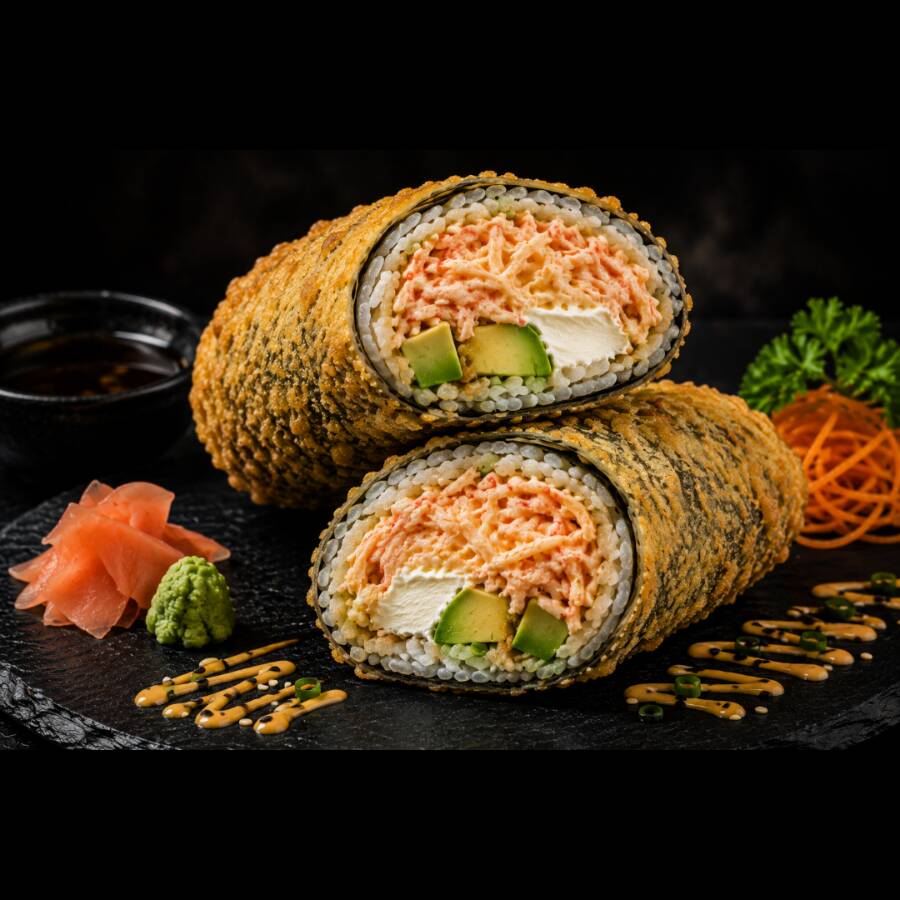 Sushi burritos dinamita