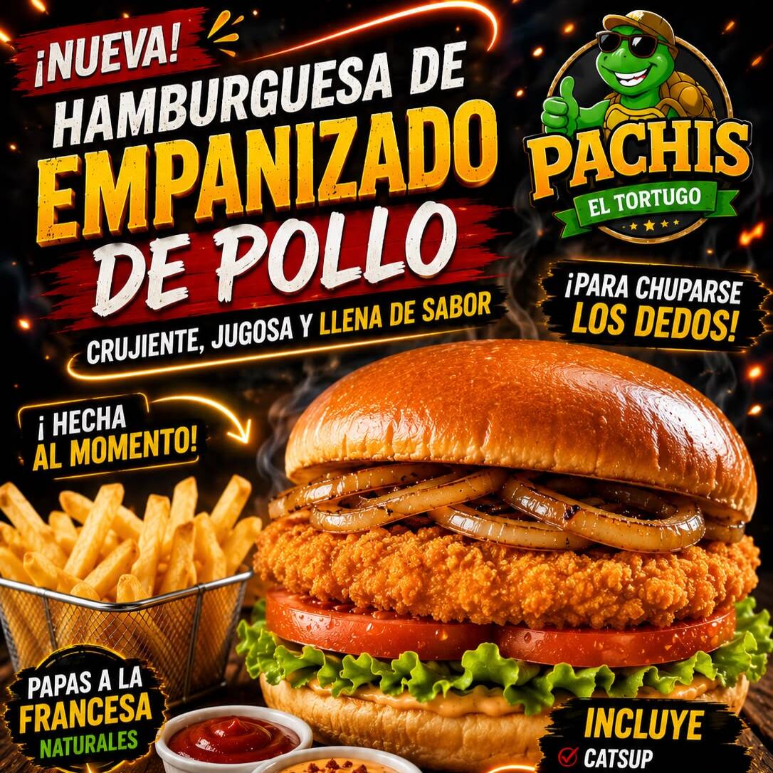 Hamburguesa de Empanizado de Pollo