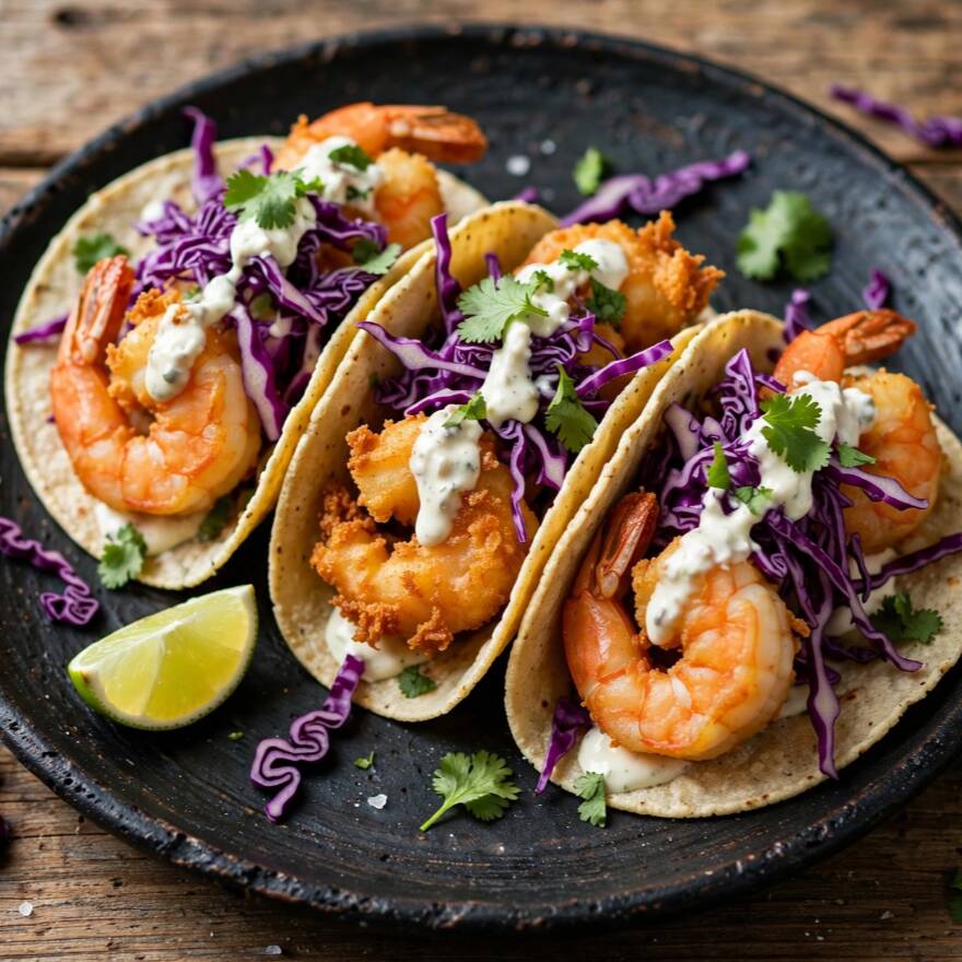 Taco de Camarón Empanizado