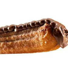 Churros formato tradicional, 15cm aproximadamente. Crocante, frito na hora com recheio a sua escolha e cobertura a sua escolha. Acompanha toppings