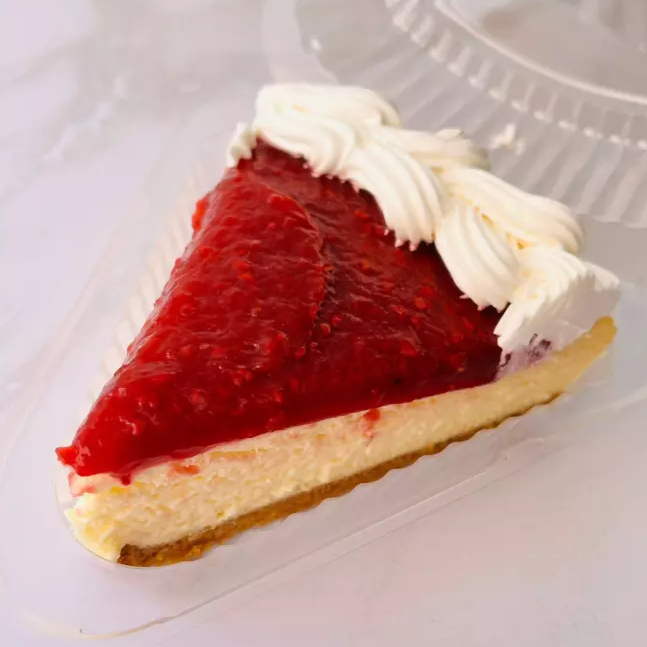 Rebanada de Cheese Cake con Zarzamora