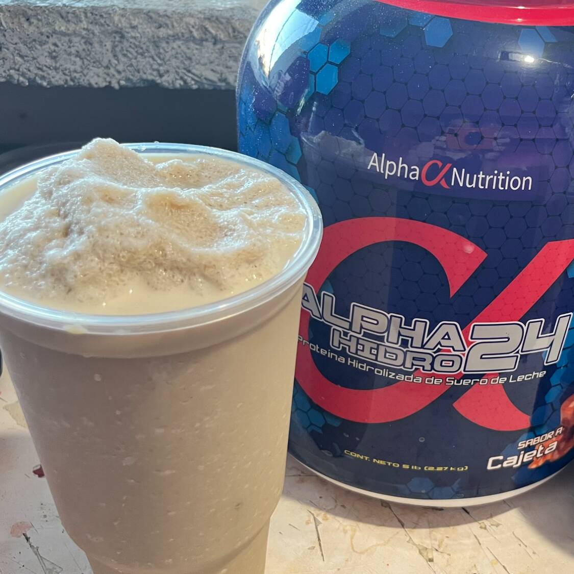 Batido de proteina sabor cajeta (hazlo a tu gusto)