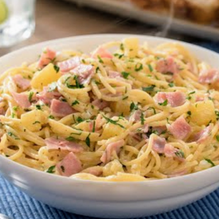Hawaiano con Tocino, Jamón, Piña