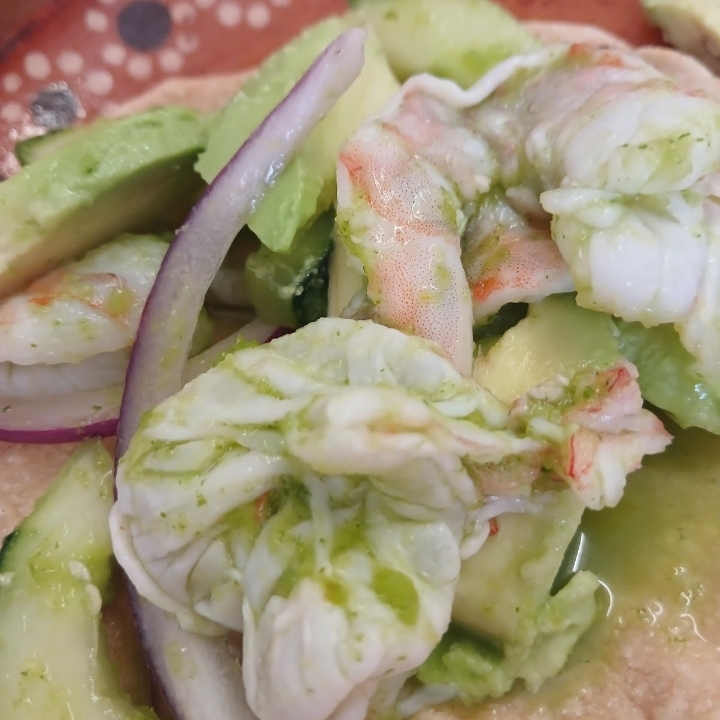 Tostitos con aguachile verde