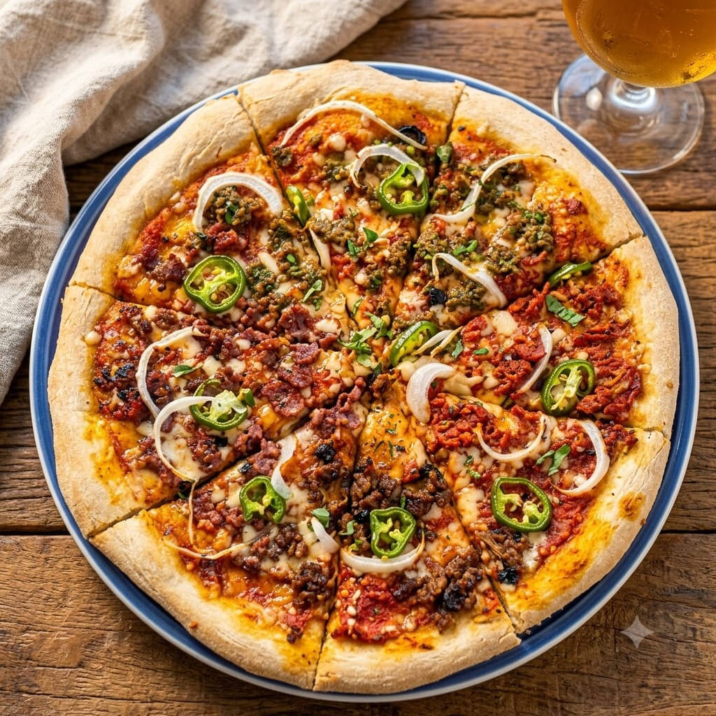 Pizza Cuatro Chorizos Grande
