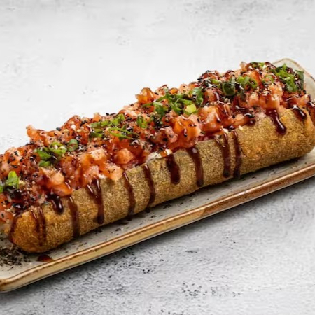 Com crem ches e cebolinha