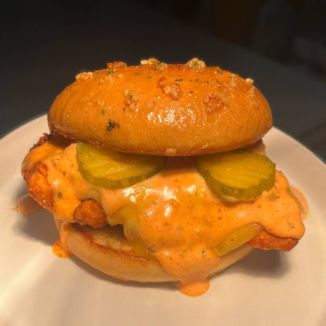 Buffalo ranch & garlic butter sandwich