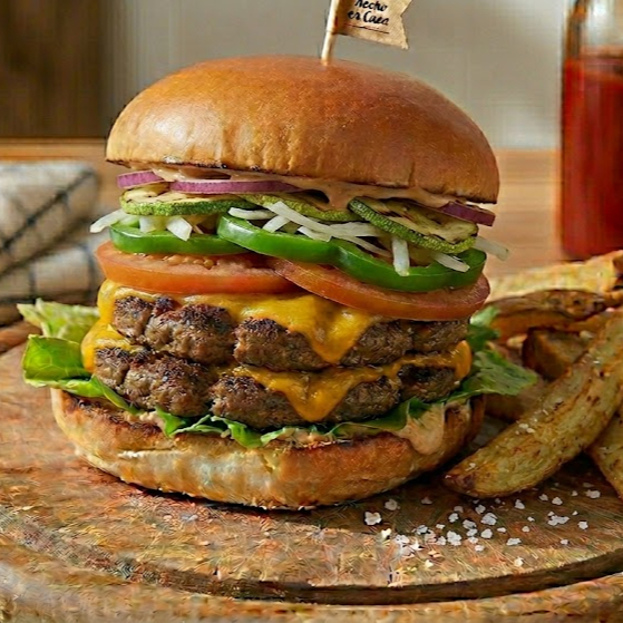Hamburguesa Doble Arrachera