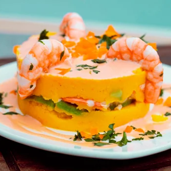 Causa de Langostinos