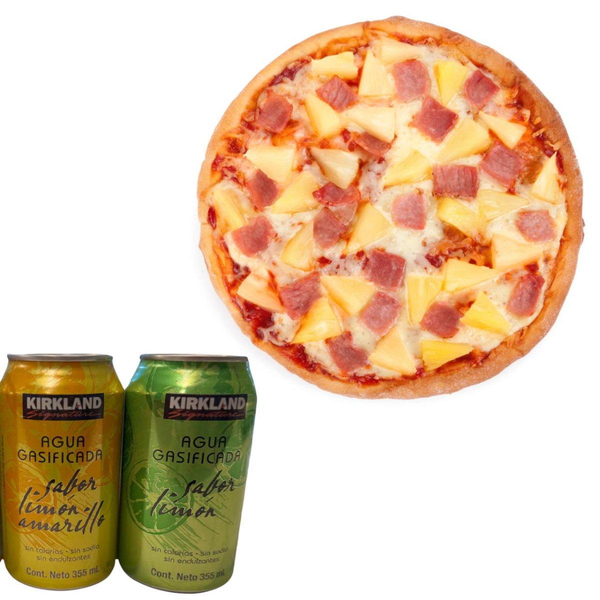 Pizza Grande Hawaina + 2 Limonadas