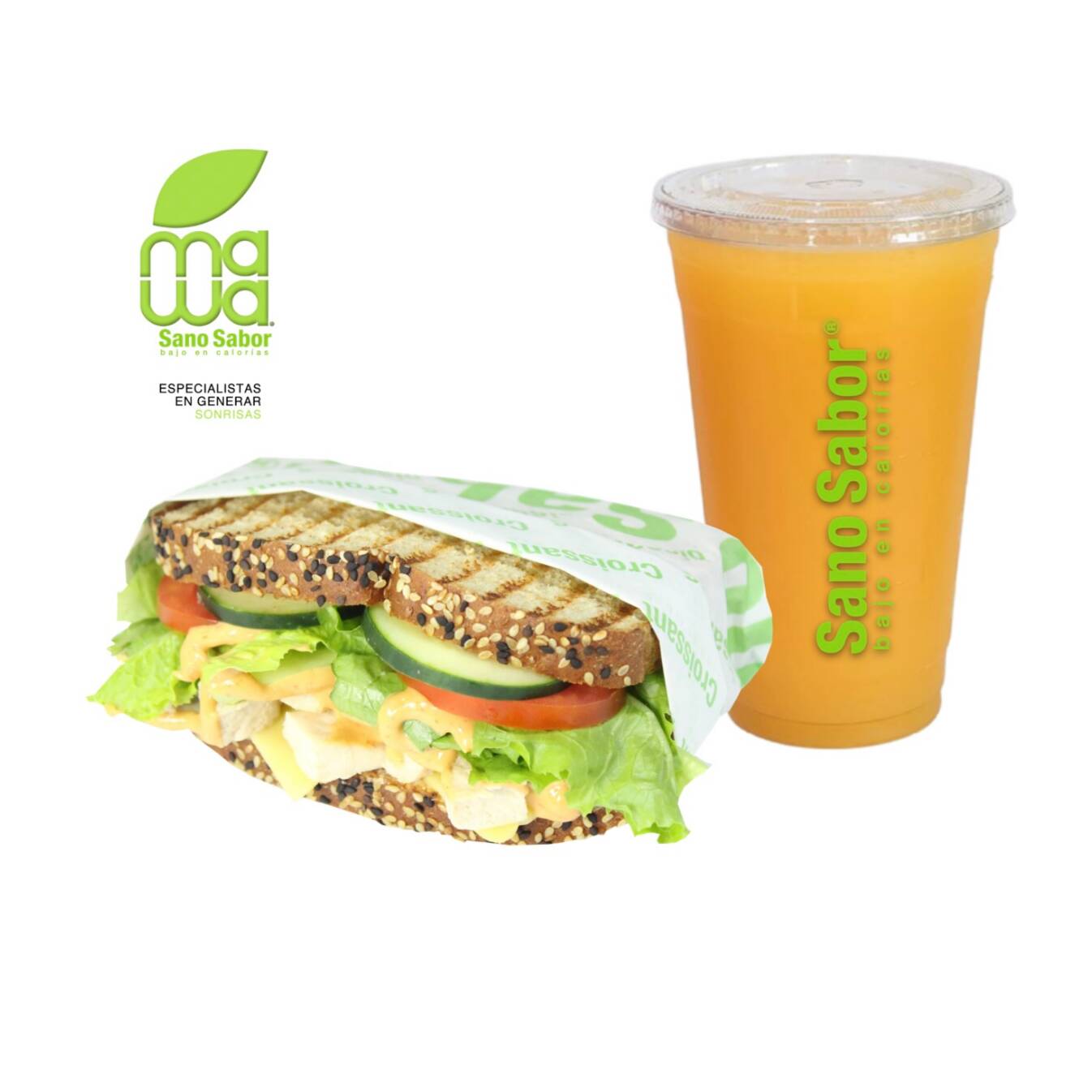 Sándwich y Bebida