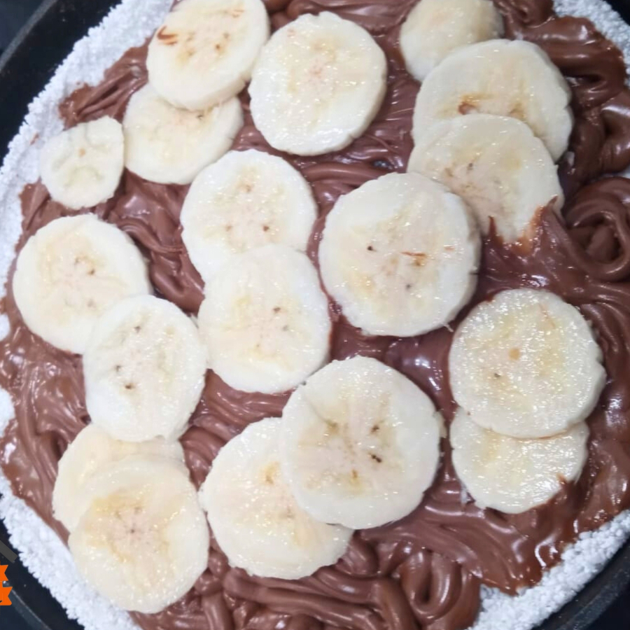 Banana e chocolate ao leite .22cm