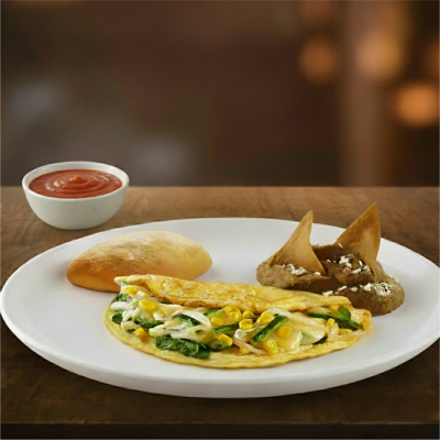 Omelette de Rajas con Elote