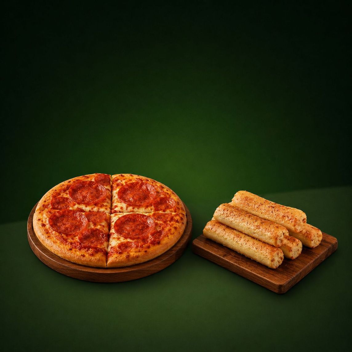 Pizza Personal + Acompañamiento