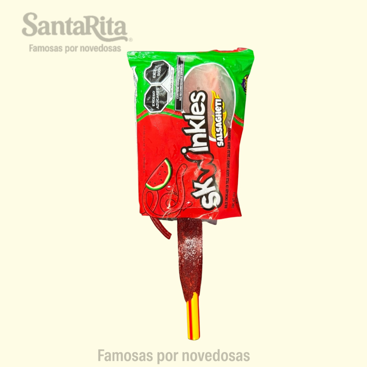 Paleta de Skwinckes Sabor Sandía con Banderilla