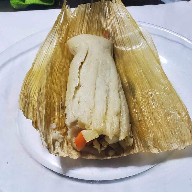 Tamal Pollo con Verduras