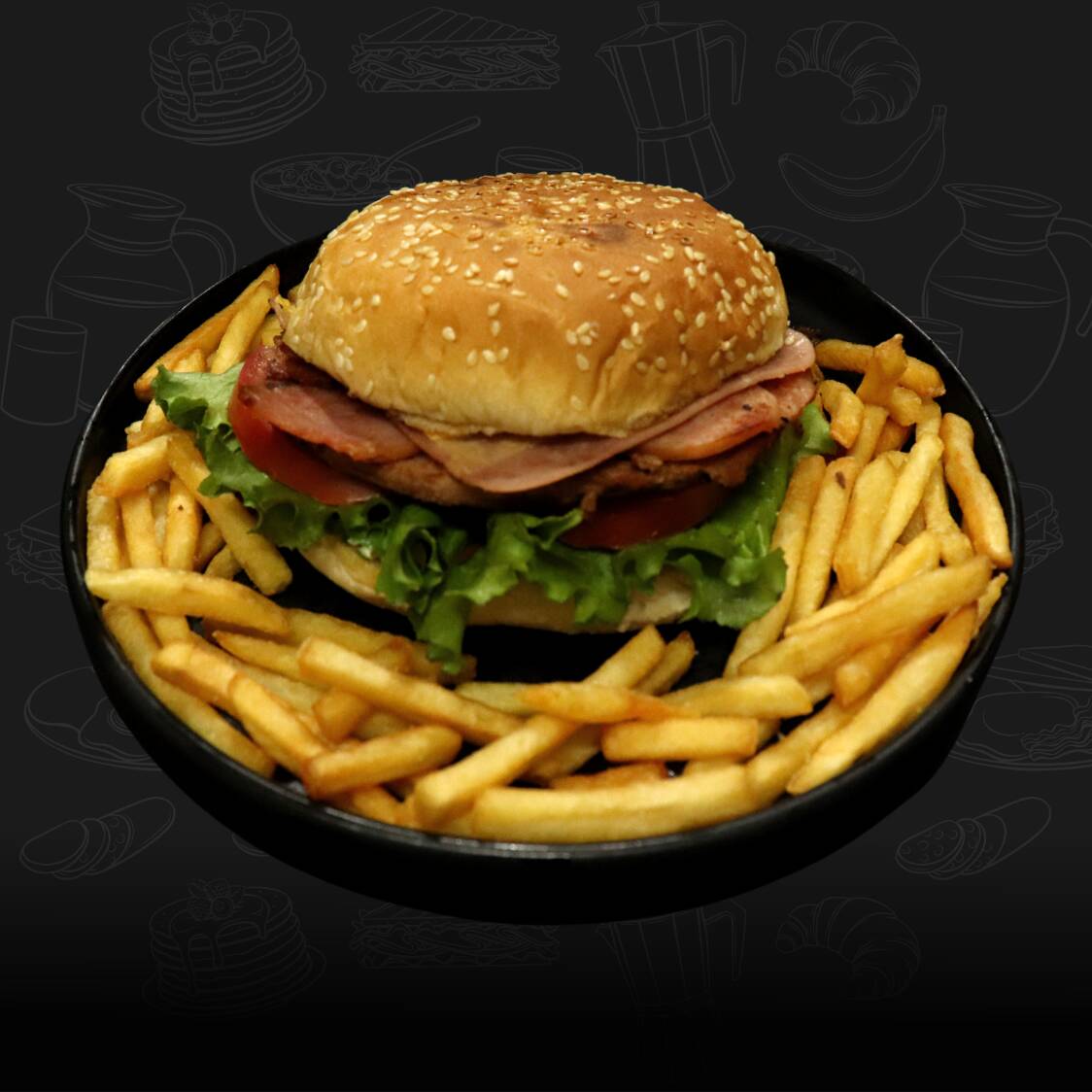 Hamburguesa con Papas