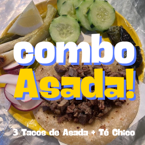 Combo 3 Tacos de Asada y Té Chico