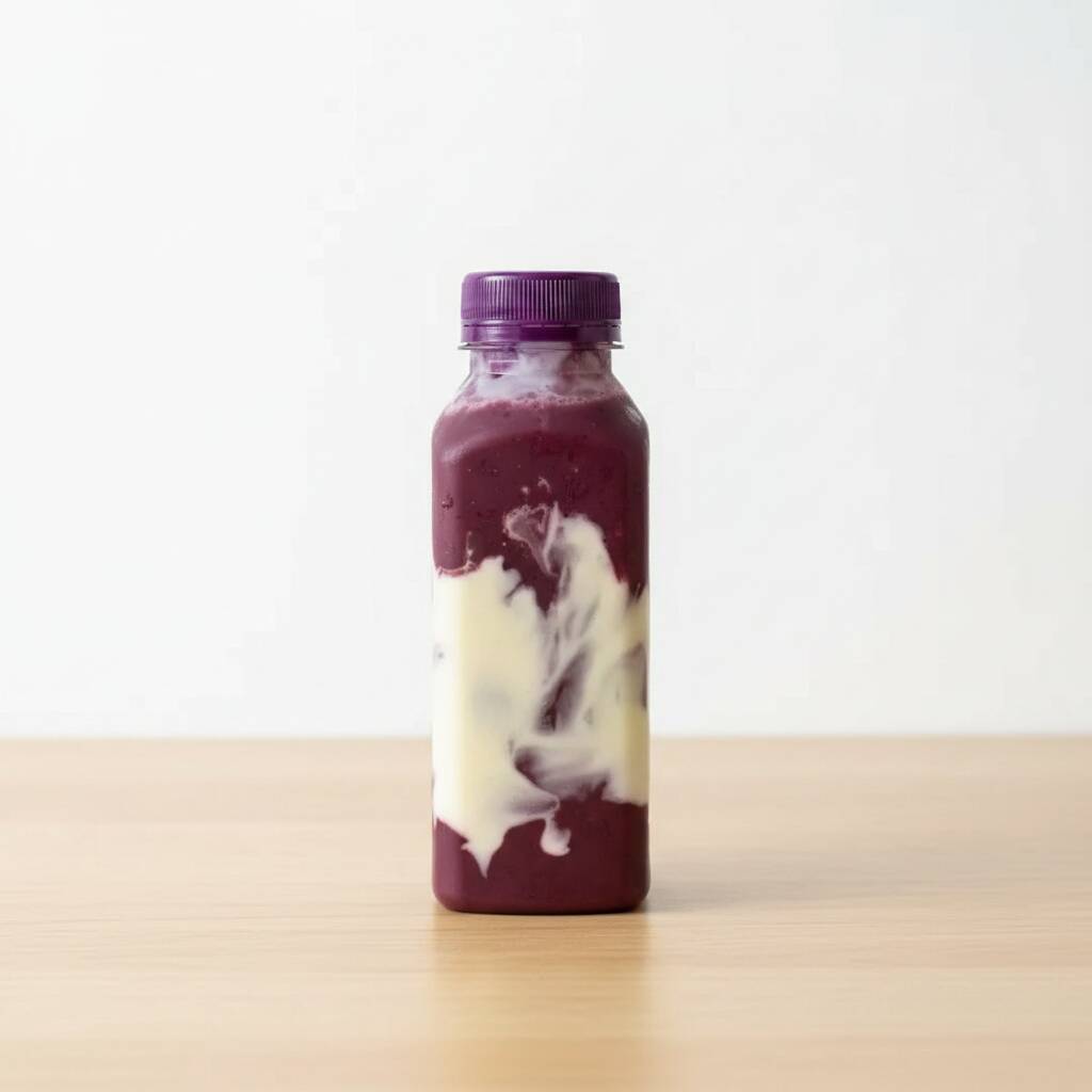 Cremoso, gelado e irresistível. Expessura de milkshake pra você tomar no canudo! Monte e personalize seu açaí batido na garrafa, escolha sabor, tamanho e complementos!
