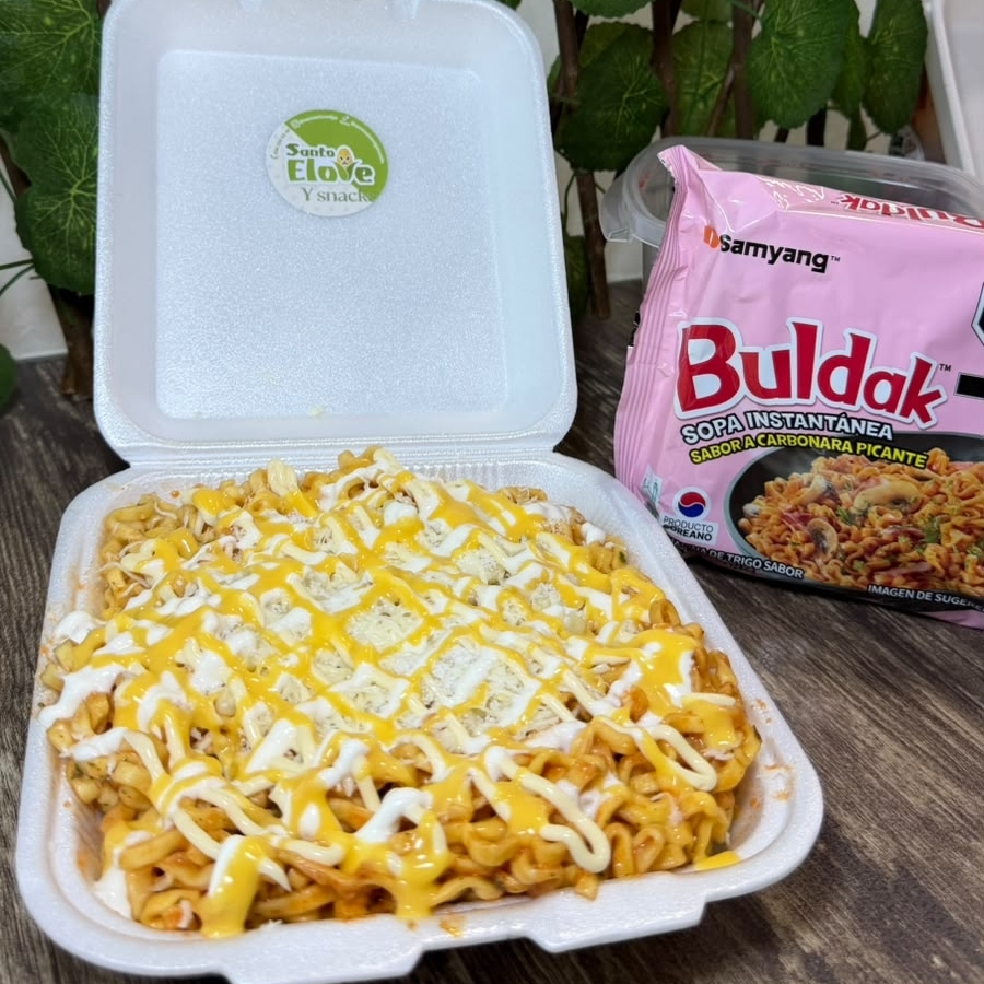 Buldak con Elote