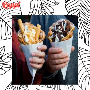 Bubble Waffle Guineo