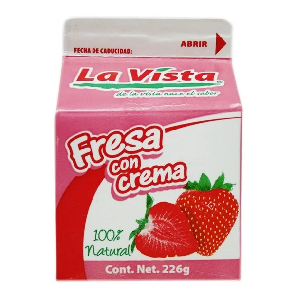 Fresas Con Crema Congelada
