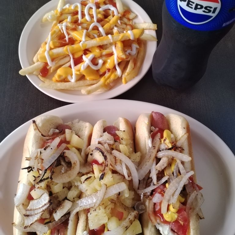 Combo hot dog Hawaianos