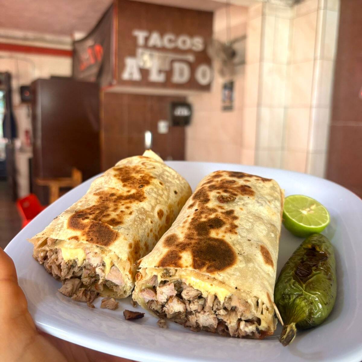 Burrote de Asada y Queso