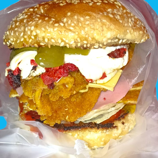HAMBURGUESA 220 Gm DE PECHUGA EMPANIZADA
