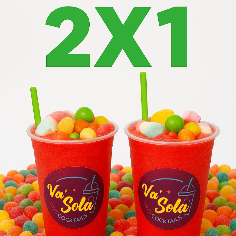 2x1 Cocteles de Fresa Sin Licor de 14 Oz