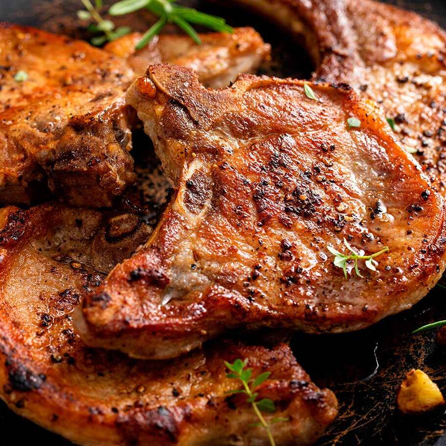 Chuletas a la plancha (ahumadas)