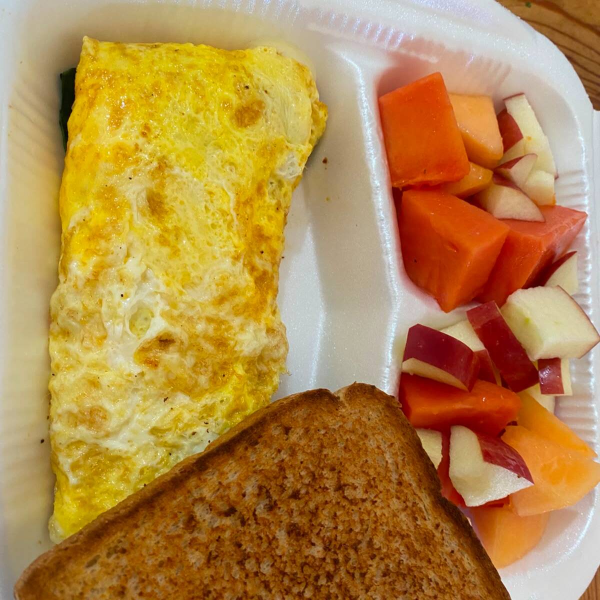 Omelette con Espinacas