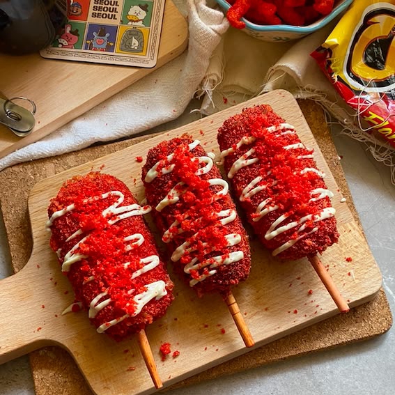 Banderilla Flaming Hot de Salchicha