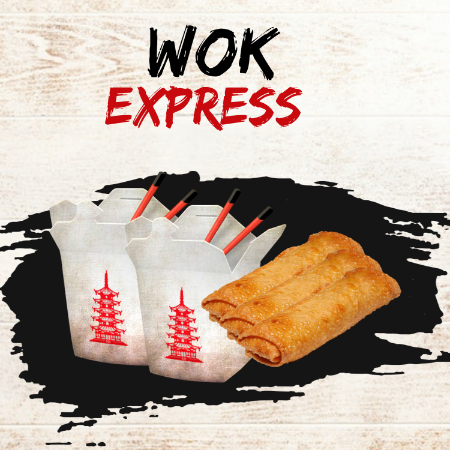 Wok #2 - 2 Ordenes +3 Rollos