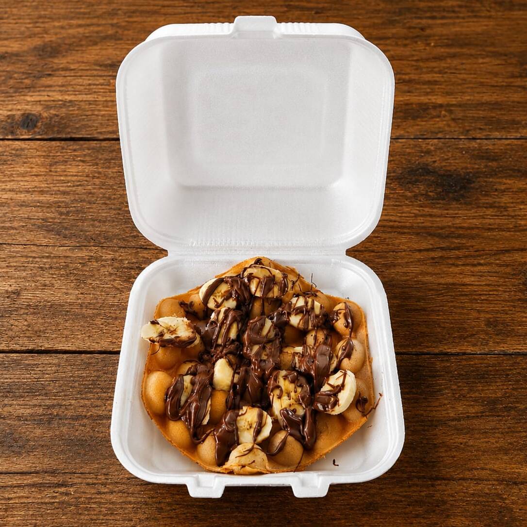 Waffle de Burbuja con NUTELLA