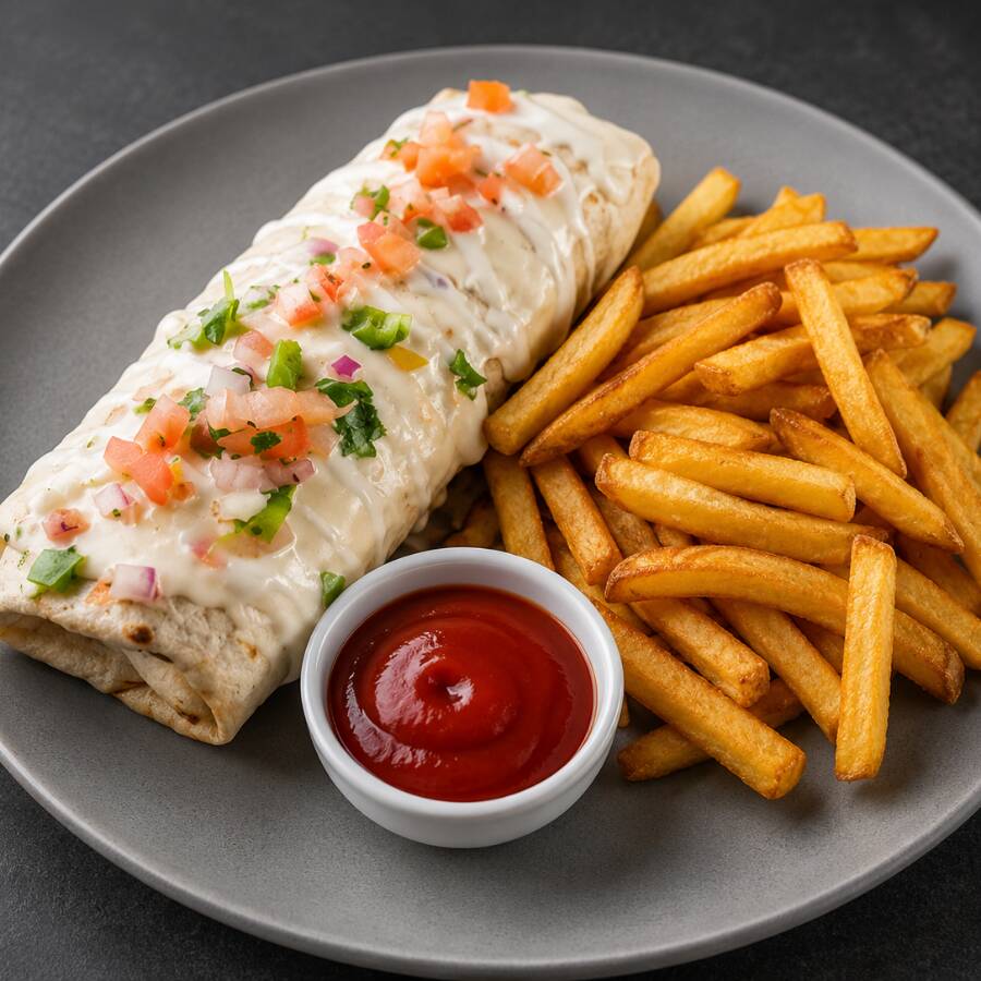 Súper Burrito con Papas