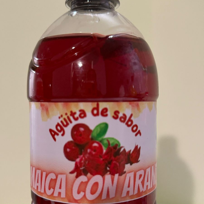 Agua de Jamaica con Arándano