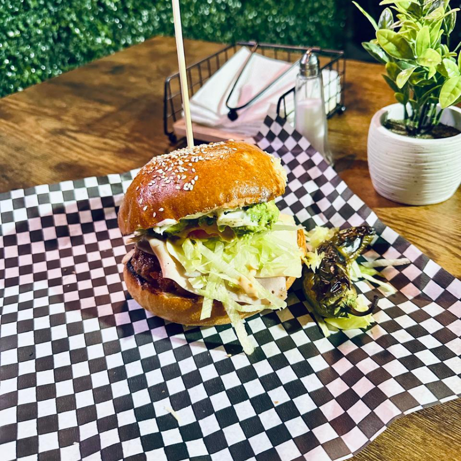 Hamburguesa la Moka Hawaiana