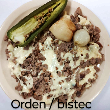 Orden de Bistec con Queso