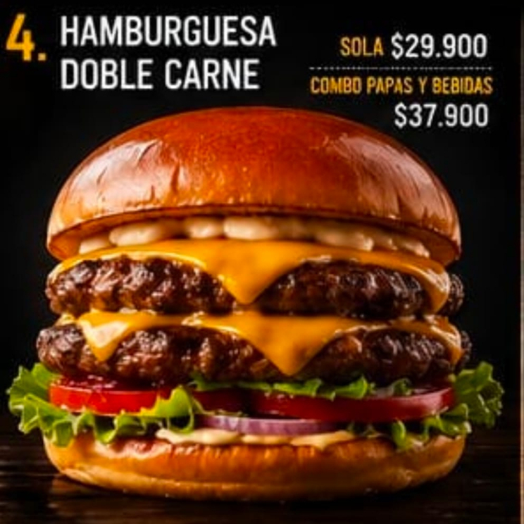 COMBO BURGUE DOBLE CARNE