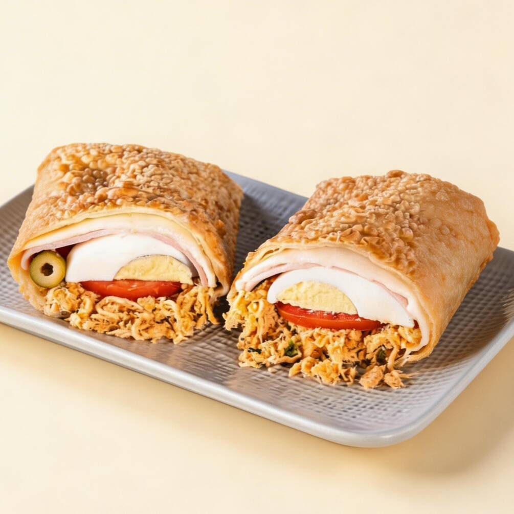 Especial frango-frango desfiado, ovo, muçarela, presunto, azeitona e tomate.
A melhor e mais crocante massa de pastel Especial da cidade. Experimente o melhor pastel da Região no Conforto da Sua Casa !