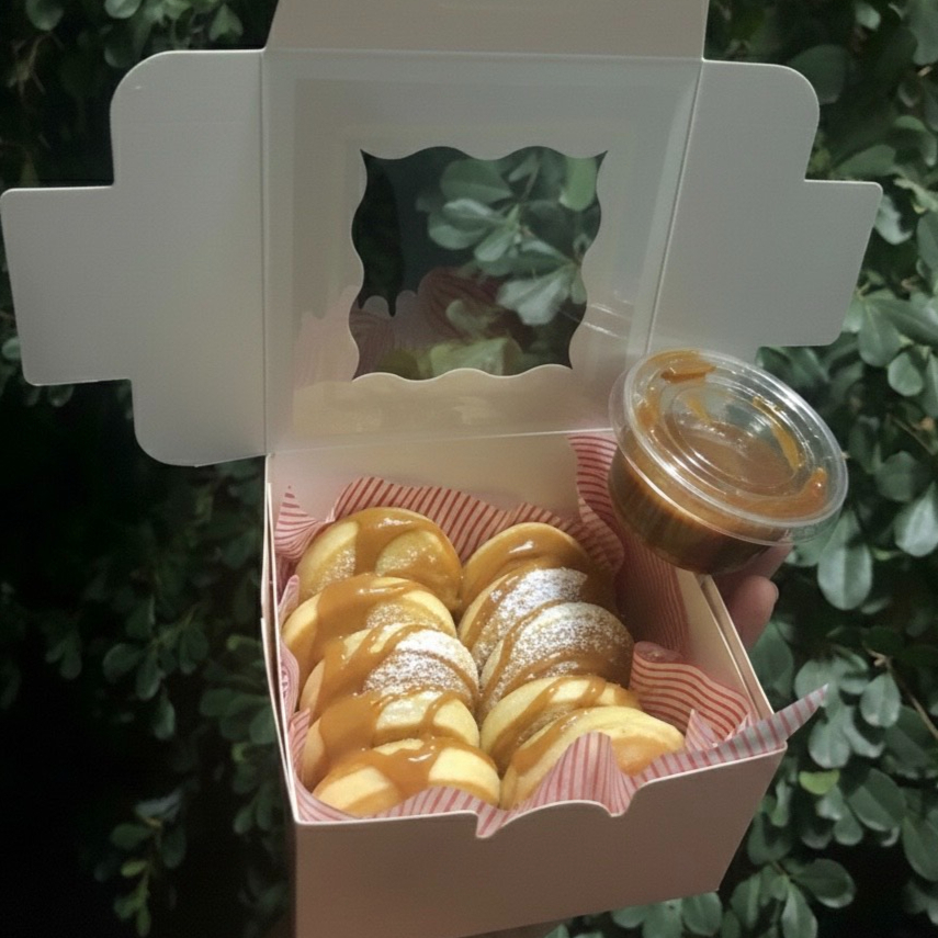 10 Mini Hotcakes con 1 Glaseado a Elegir