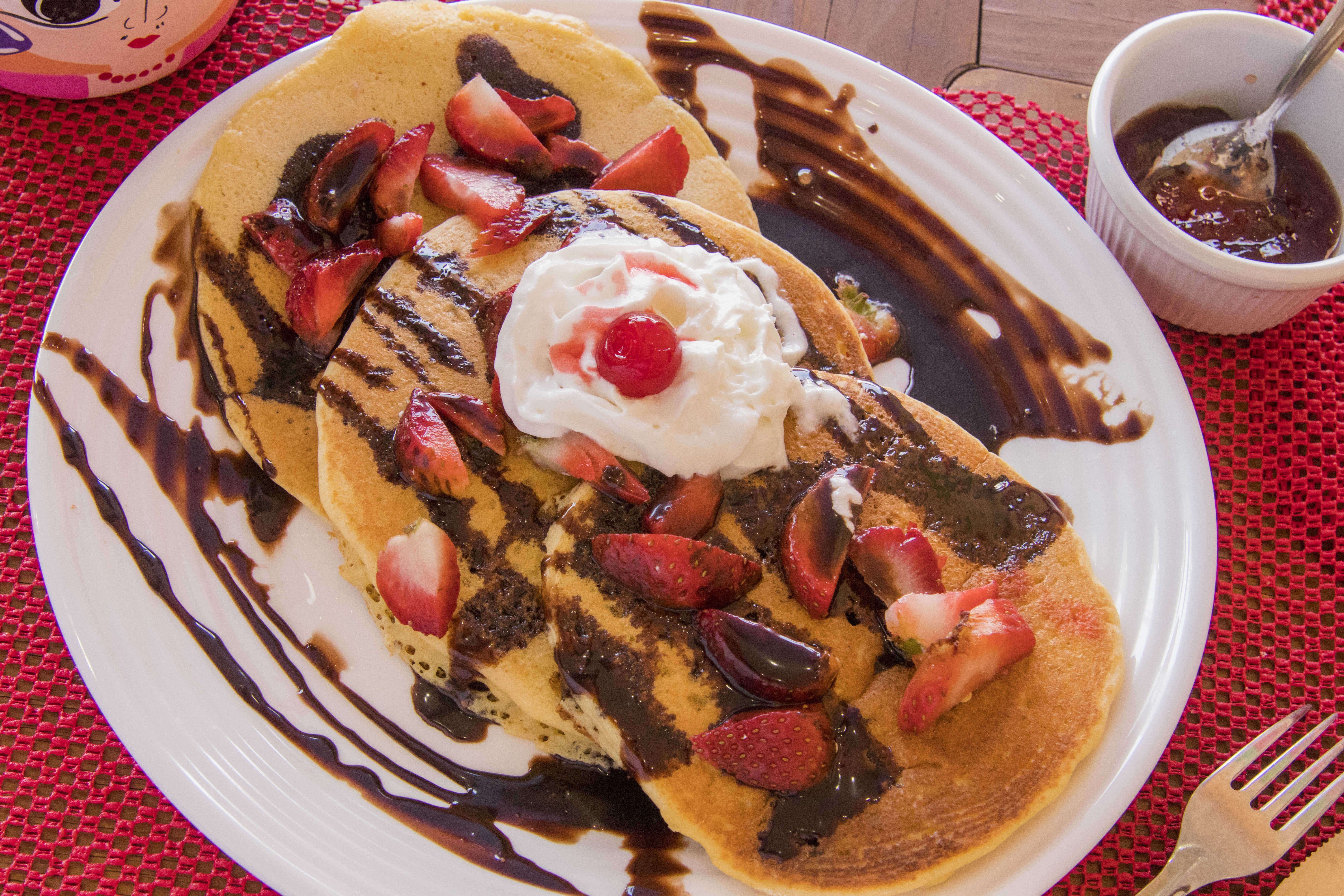Hot Cakes con Fresas